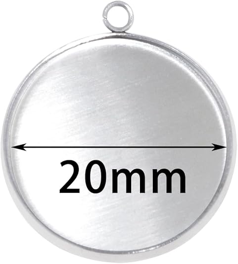 20 Pieces Stainless Steel Roun - Resin Crafts Diy 评论和价格