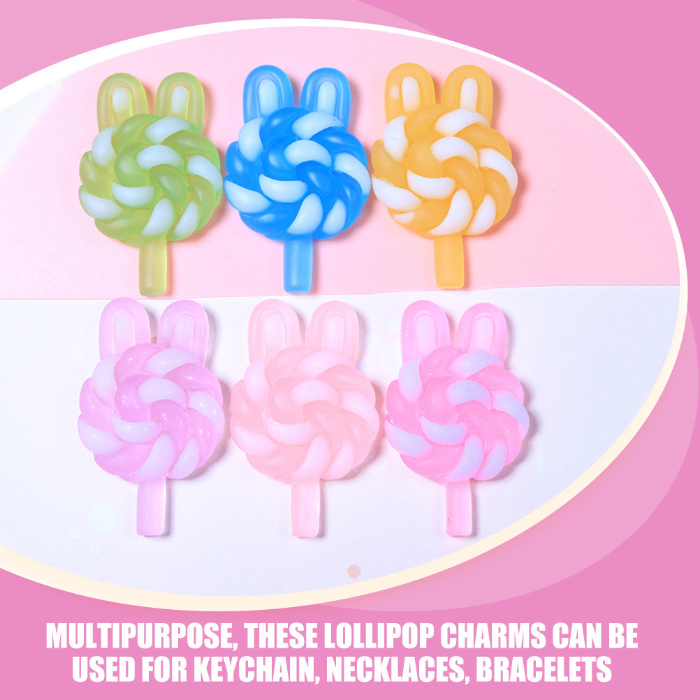 24Pcs Cute Cartoon Lollipop Ch - Resin Crafts Diy 评论和价格