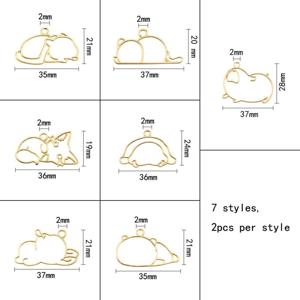 14pcs Hibernator Theme Open Be - Resin Jewelry Kit 评论和价格