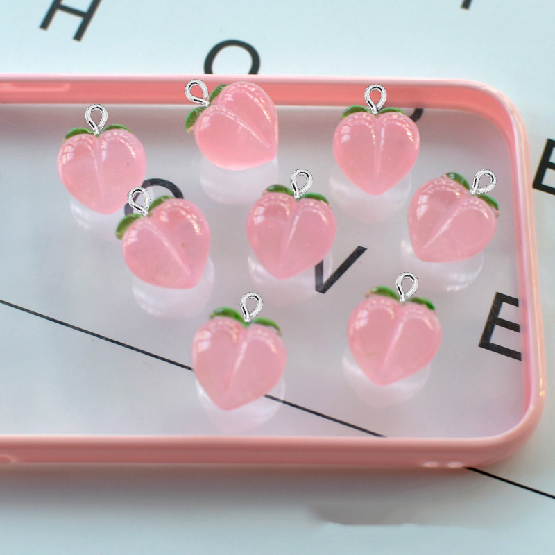 10Pcs New Transparent Peach Fl - Resin Craft Projects 评论和价格