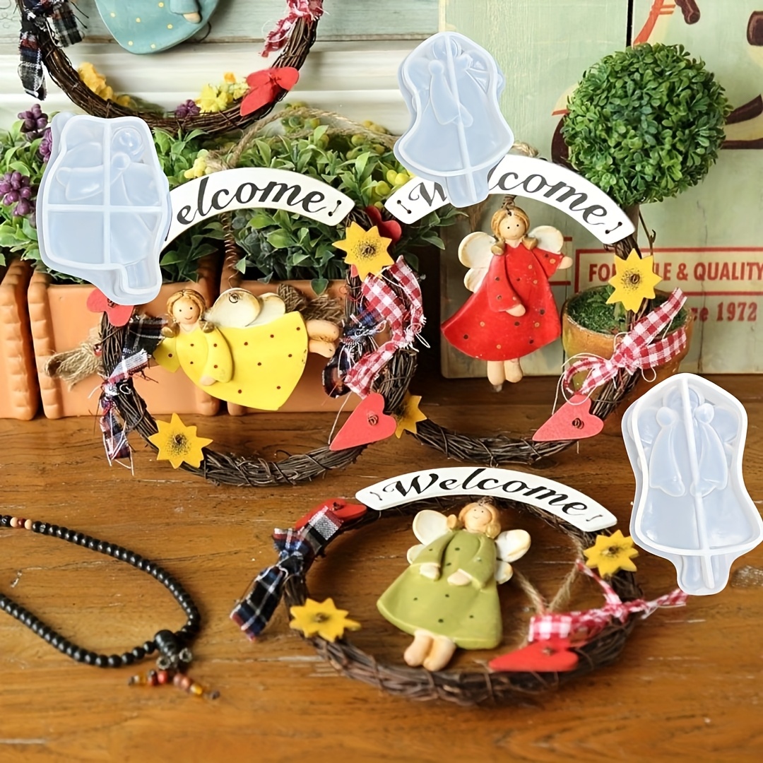 4pcs Angel Pendant Mold, Resin - Resin Craft Ideas 评论和价格