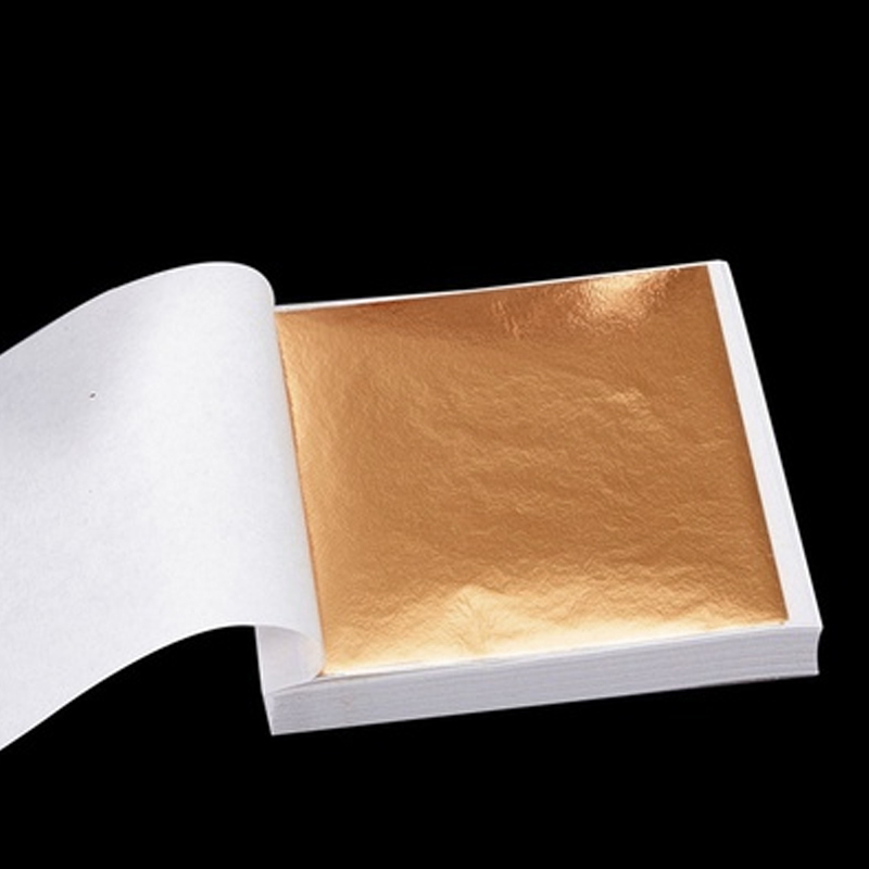 100pcs  Art Craft Design Paper - Gold Foil Flakes 评论和价格