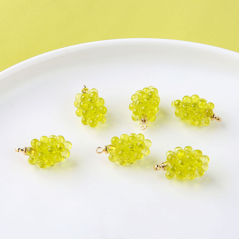 6pcs Cute Little Grapes Resin  - Resin Craft Projects 评论和价格