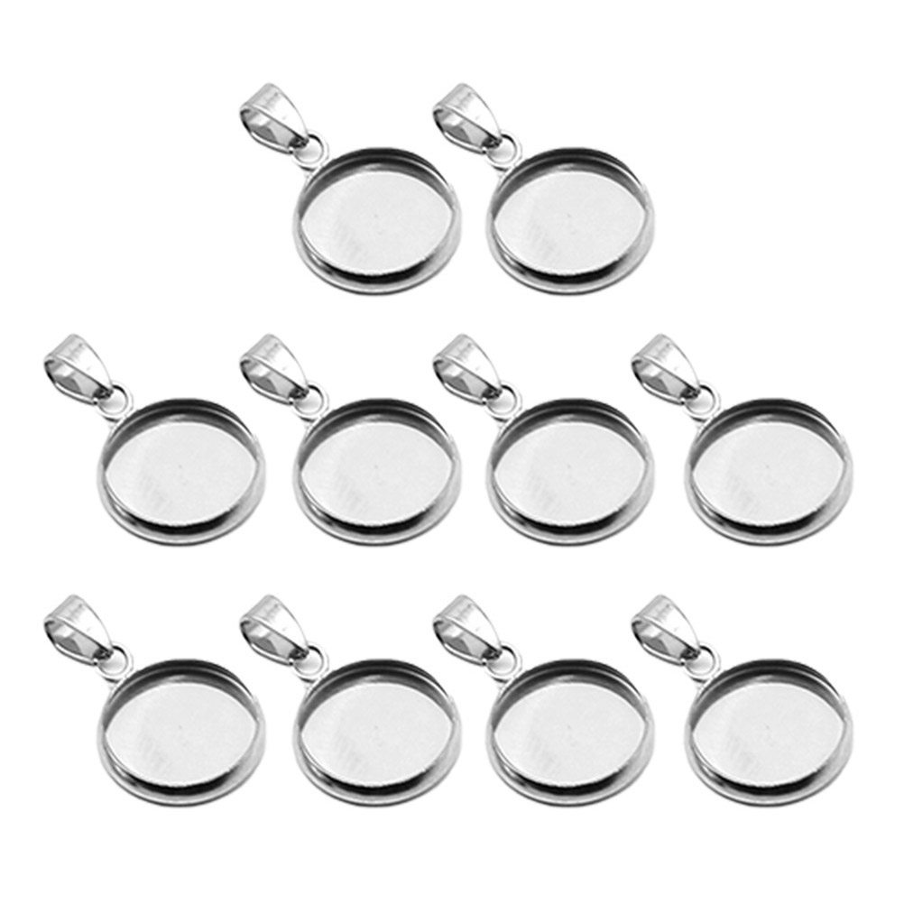 20Pcs DIY Pendant Holder Set S - Resin Jewelry Kit 评论和价格