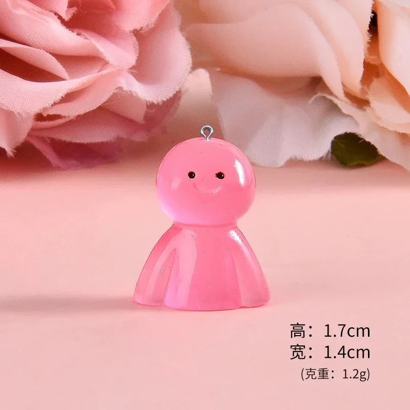 10Pcs Glow In Dark Cartoon Dol - Resin Craft Supplies 评论和价格