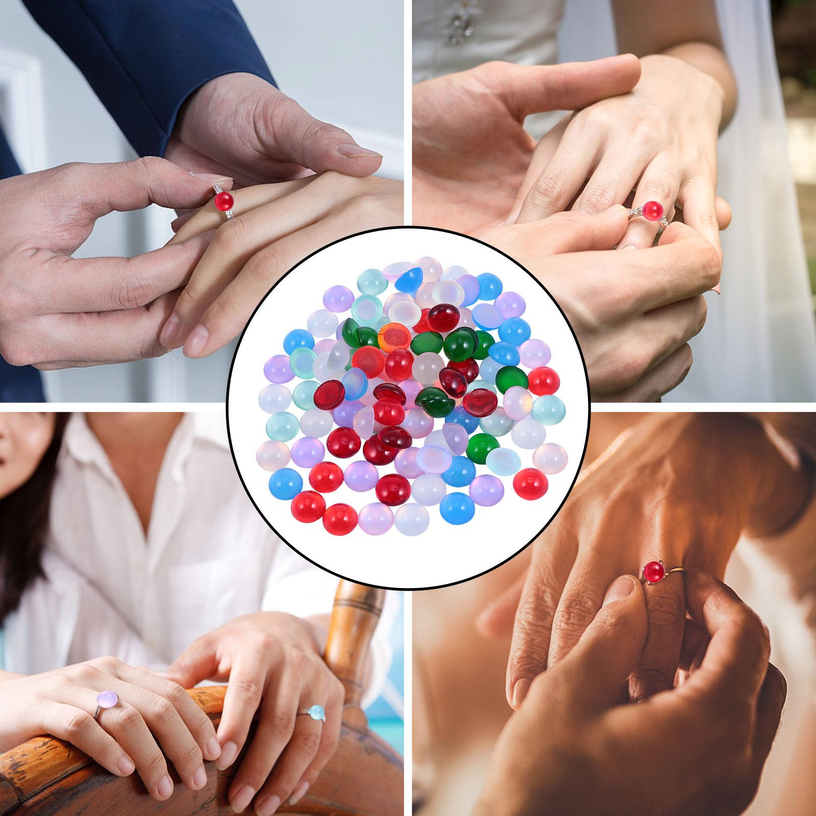 100Pcs Excellent Imitation Opa - Resin Crafts Diy 评论和价格