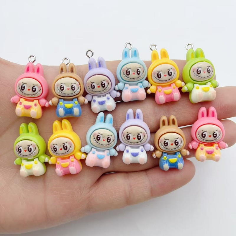 10Pcs Kawaii Rabbit Strawberry - Resin Craft Projects 评论和价格