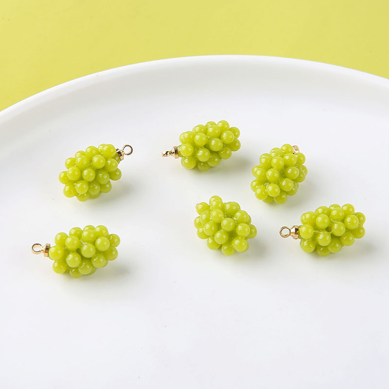 6pcs Cute Little Grapes Resin  - Resin Craft Projects 评论和价格