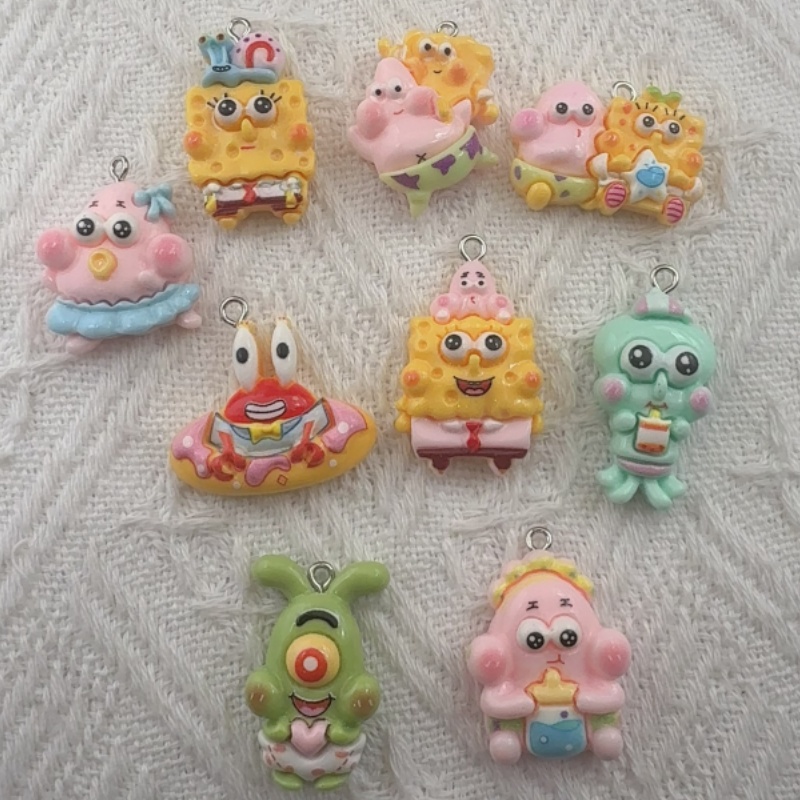 10pcs cartoon resin pendant, D - Resin Craft Projects 评论和价格