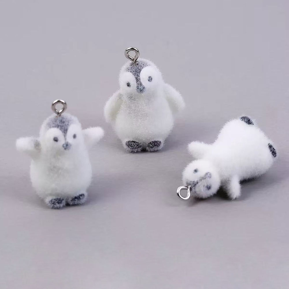 5pcs Flocking Small Penguin Re - Resin Craft Projects 评论和价格