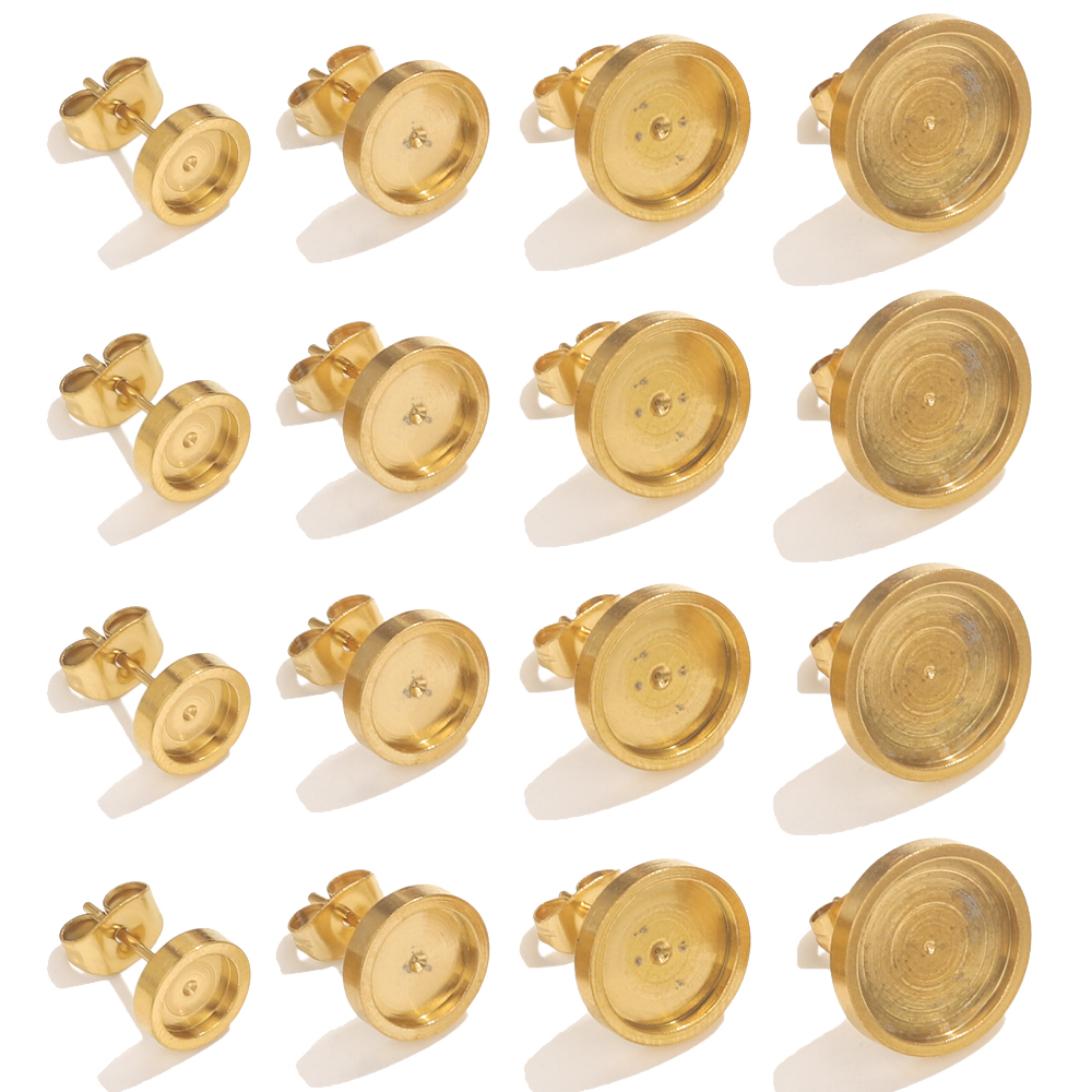 10pcs Stainless Steel Gold Ear - Resin Jewelry Kit 评论和价格