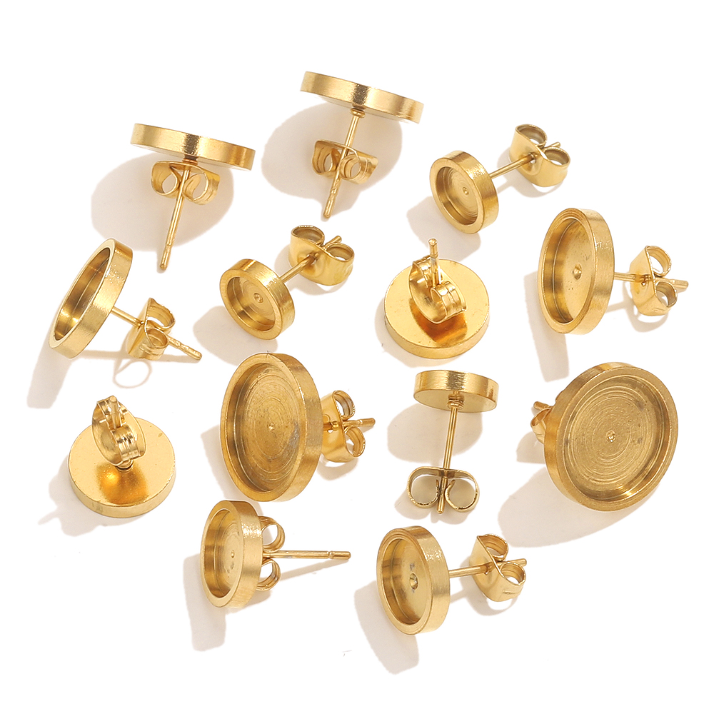 10pcs Stainless Steel Gold Ear - Resin Jewelry Kit 评论和价格